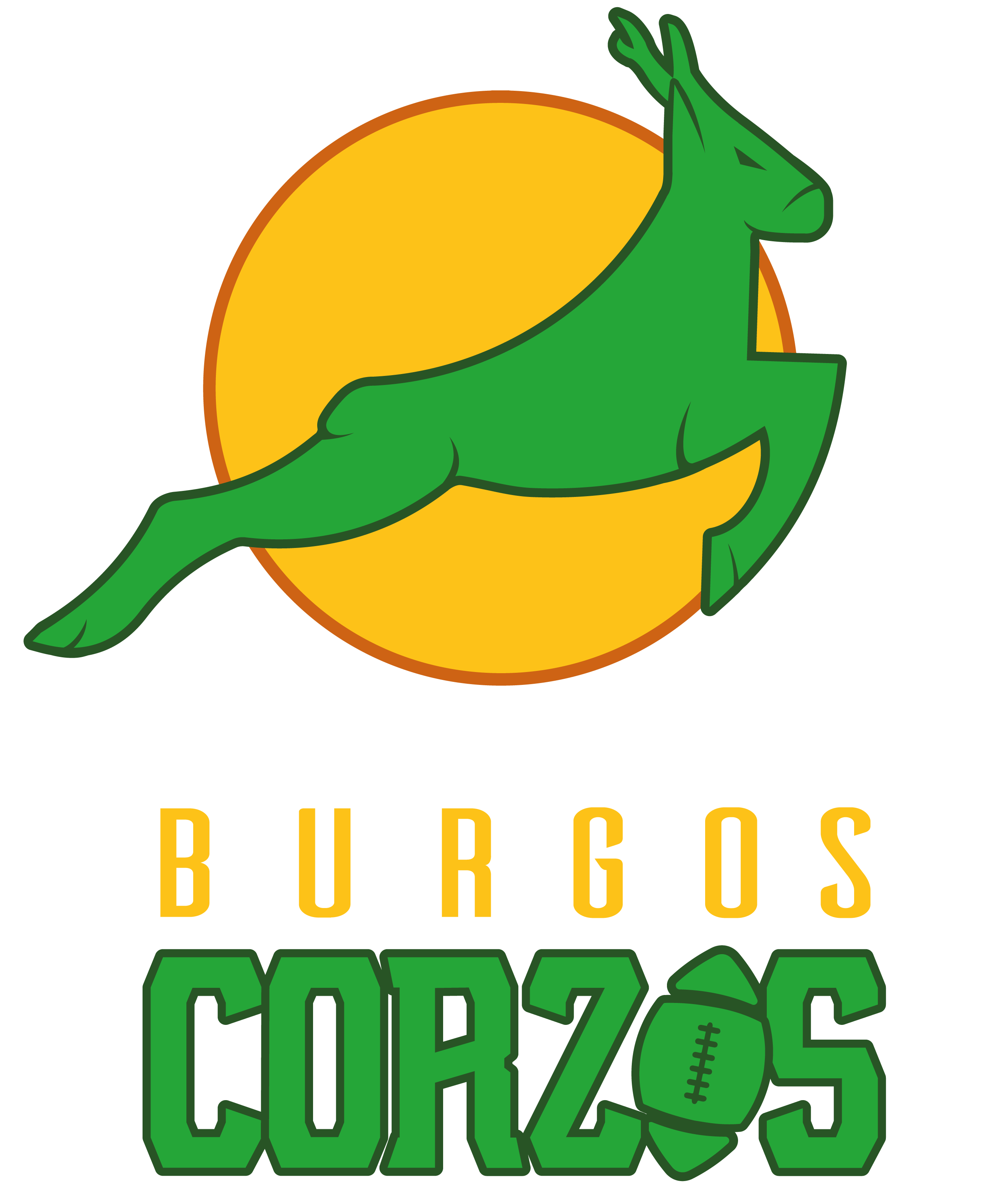 Logotipo Burgos Corzos — Corzo saltando